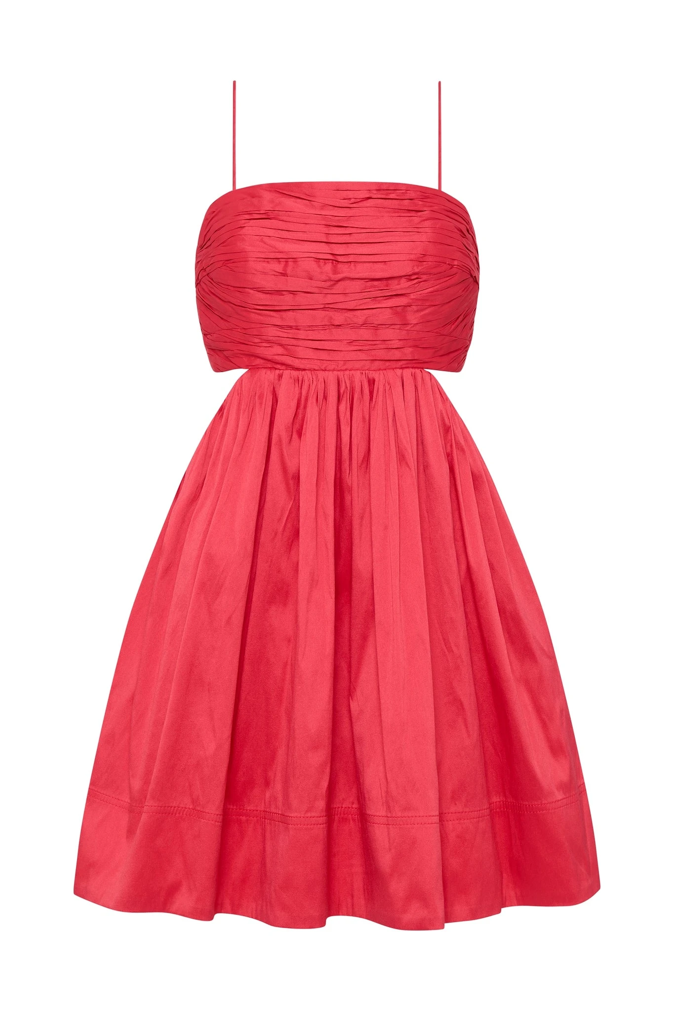 Aje-Liza-Ruched-Baby-Doll-Dress Aje Pink dress