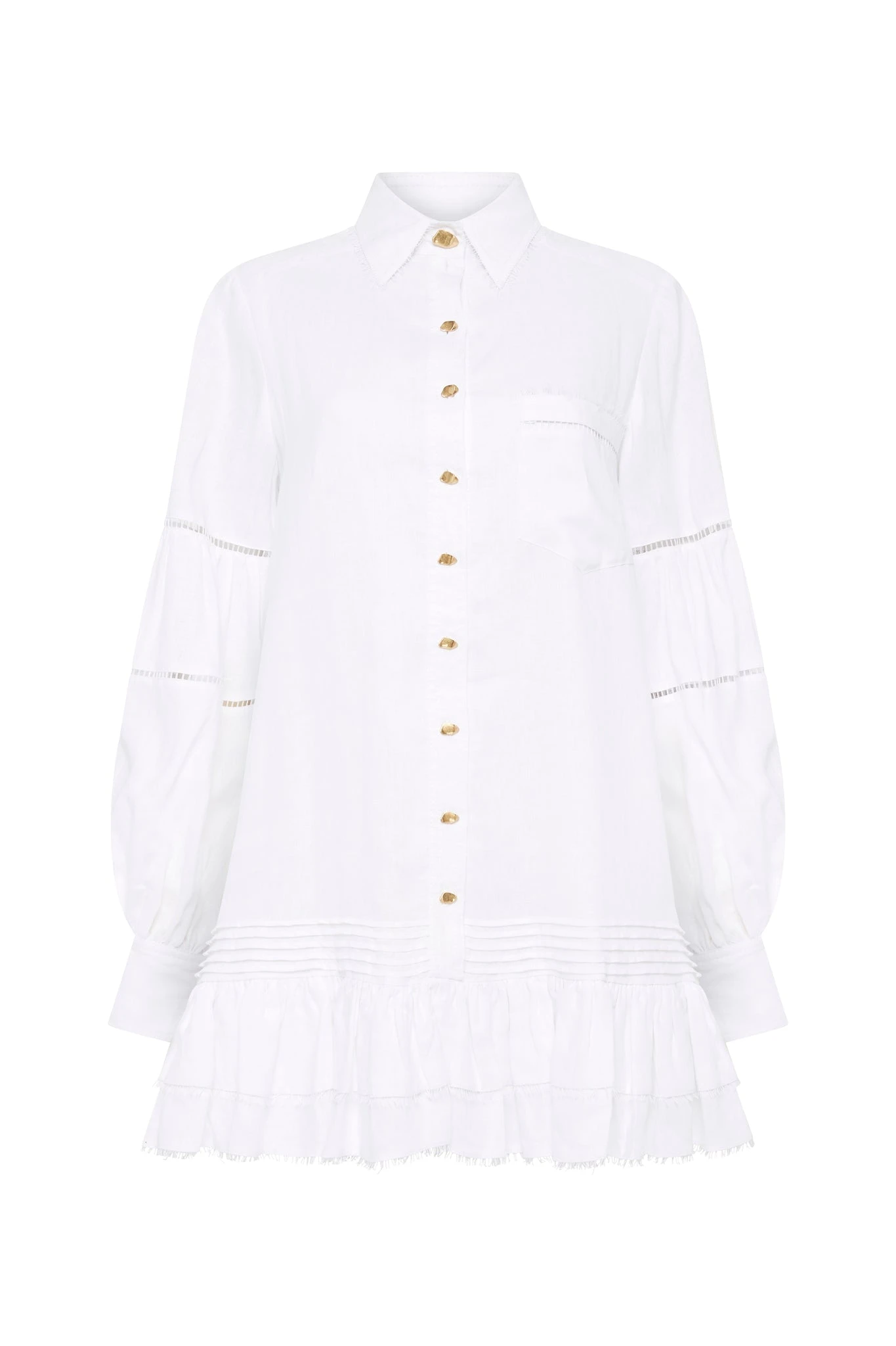 Aje-Lotus-Shirt-Dress Aje Ivory dress