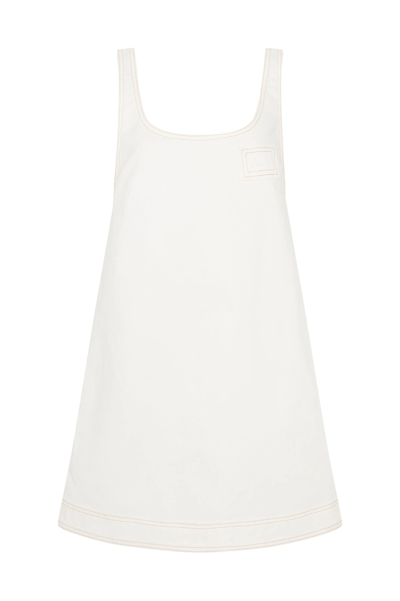 Aje-Ratio-Denim-Mini-Dress Aje White dress