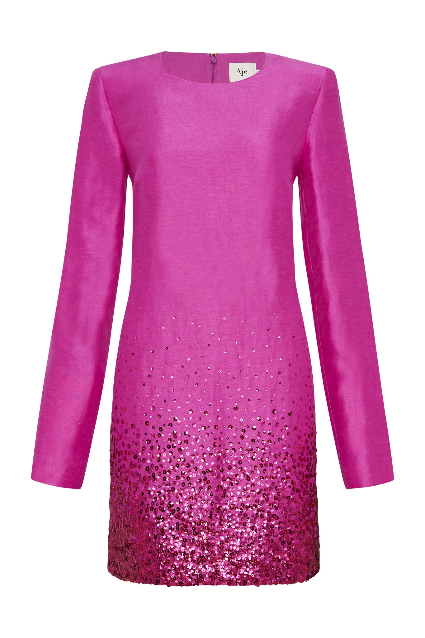 Aje-Reflection-Sequin-Mini-Dress Aje Green dress