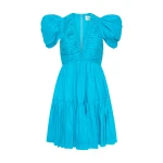 Aje-Severine-Tiered-Mini-Dress Aje Blue dress