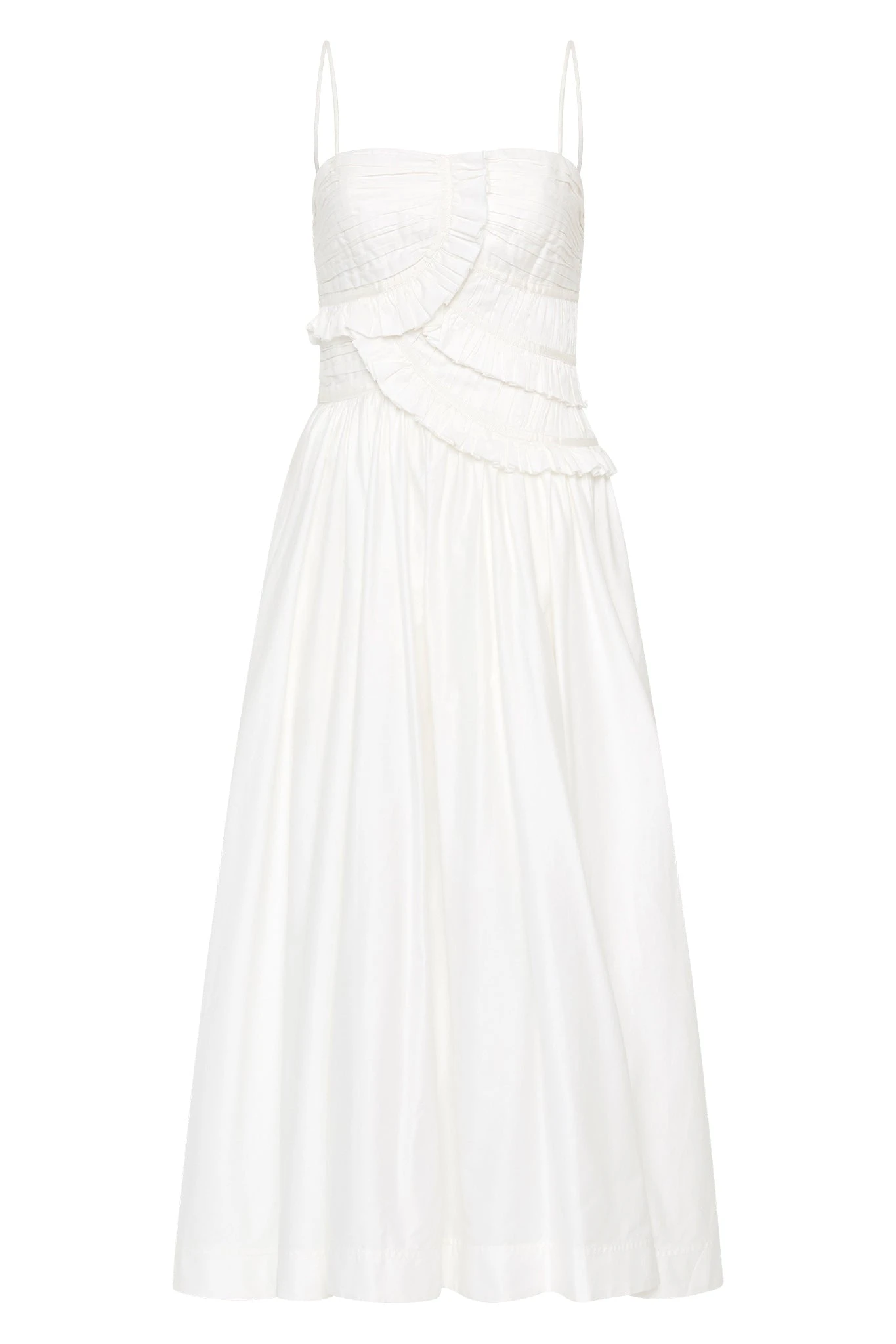 Aje-Synergy-Frill-Midi-Dress Aje Ivory dress