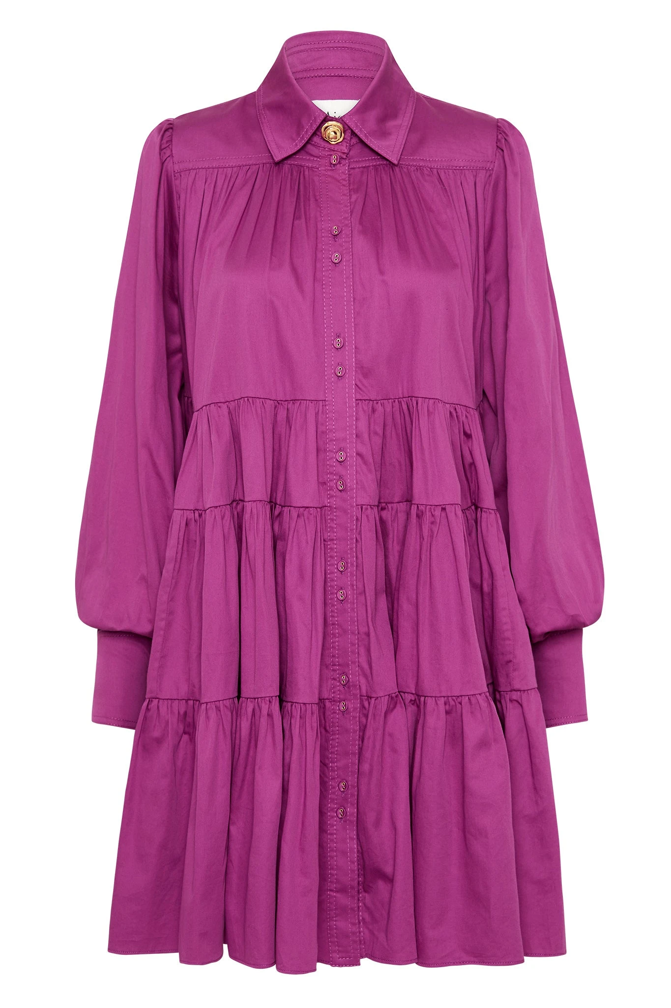 Aje-Vie-Smock-Dress Aje Purple dress