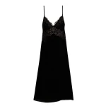 Farm Rio Black Richelieu Velvet Slip Dress21253 nobg Farm Rio Black Richelieu Velvet Slip Dress21253 nobg