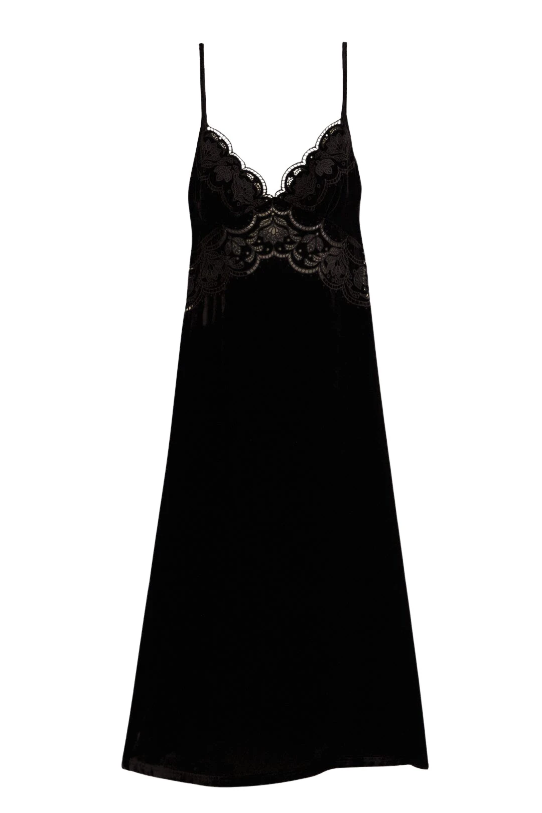 Farm Rio Black Richelieu Velvet Slip Dress21253 nobg Farm Rio Black Richelieu Velvet Slip Dress21253 nobg