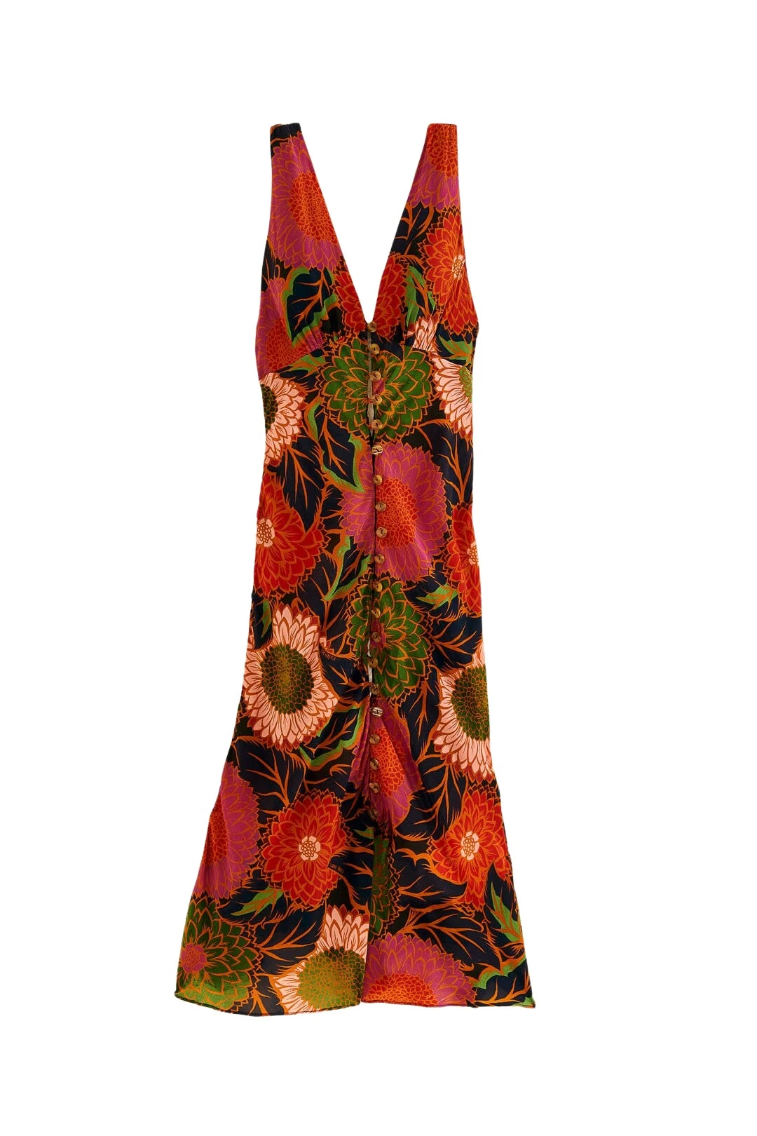 Farm Rio Black Vintage Garden Sleeveless Midi Dress42583 nobg Farm Rio Black Vintage Garden Sleeveless Midi Dress42583 nobg