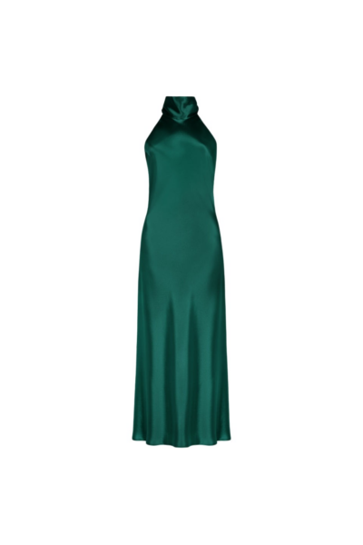 Galvan London Cropped Sienna Dress Pine68137 nobg