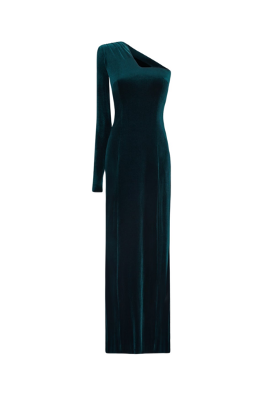 Galvan London Rosie Dress Pine56899 nobg