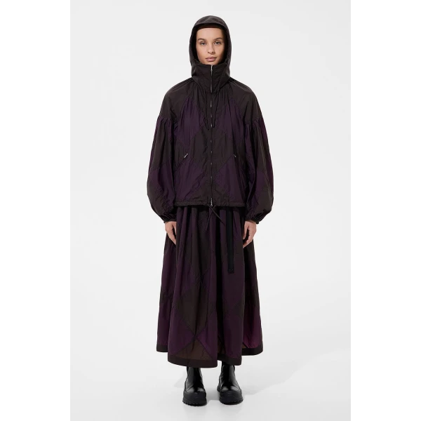 Diamond Balloon Jacket Micro Pomegranate + Micro Brown - Image 8