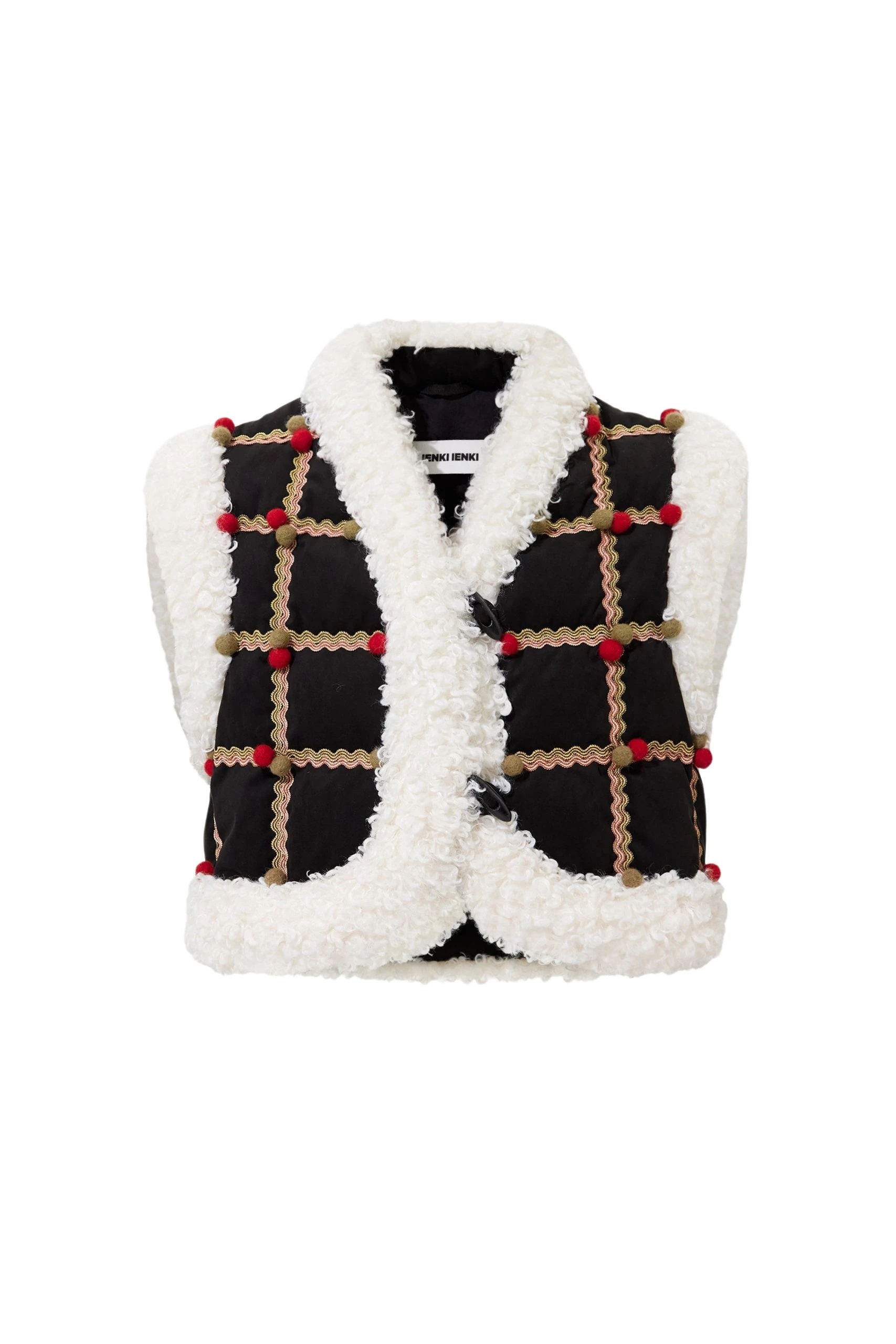 Ienki Ienki Folk Cropped Keptar Vest Suede Black scaled96484 nobg