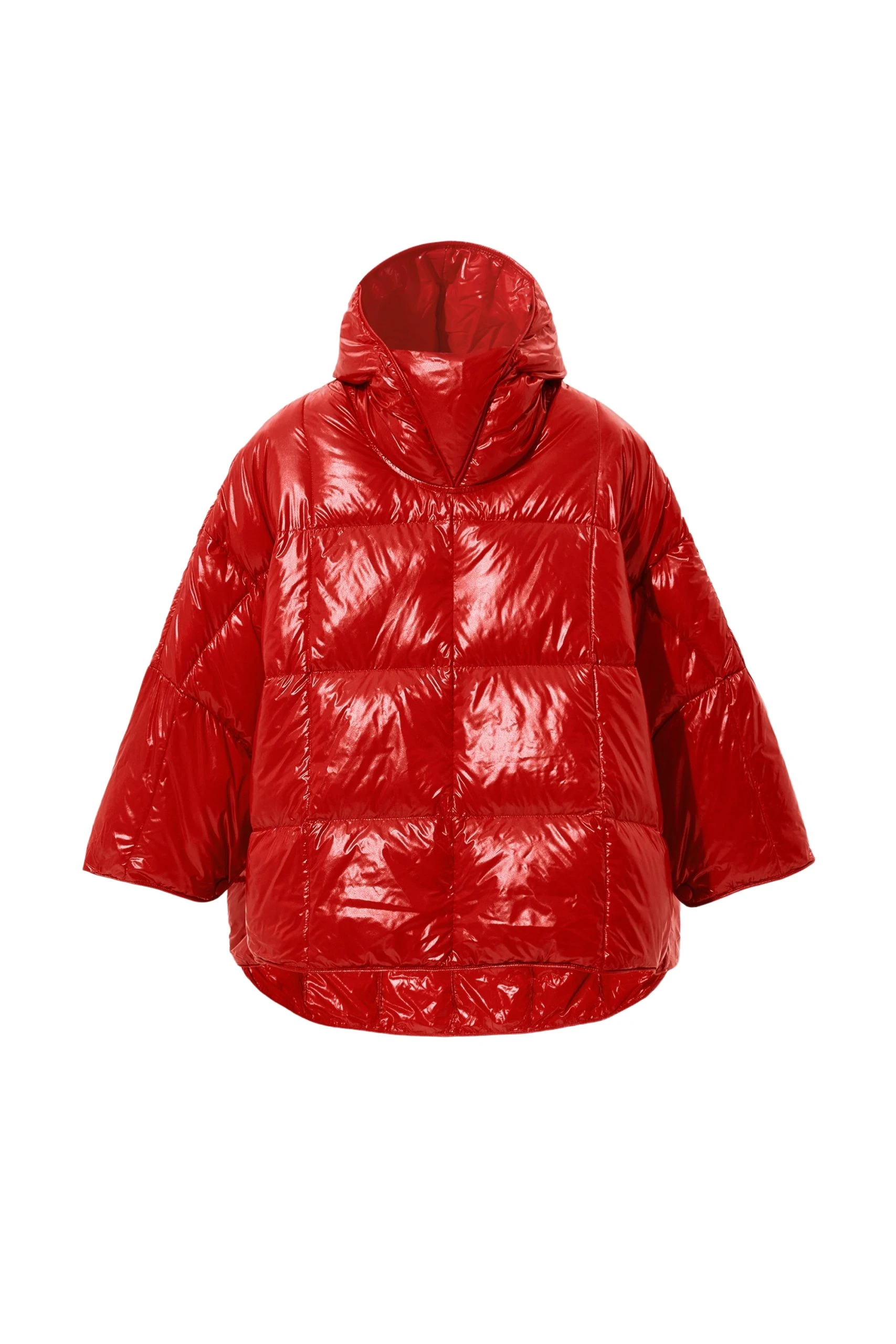 Ienki Ienki Poncho Silky Red scaled30856 nobg