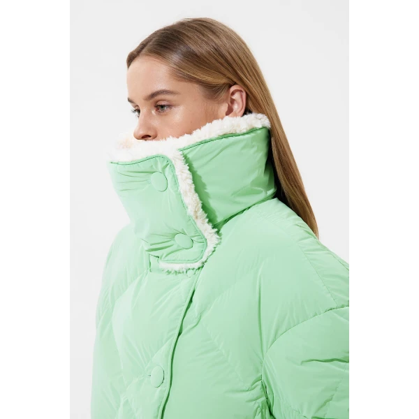 Shearling Queen Jacket Powder Mint - Image 8