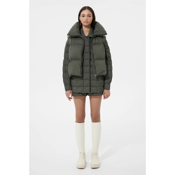 Zip Vest Soft Khaki - Image 8