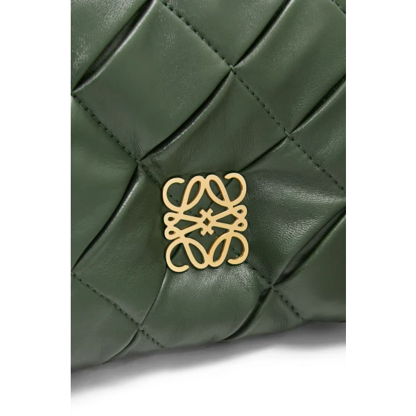 Mini Puffer Goya in pleated shiny nappa lambskin - Image 3