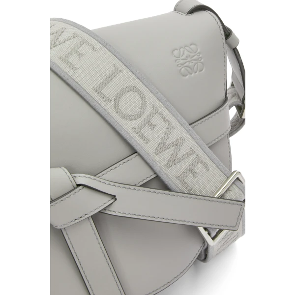 Small Gate Dual bag in soft calfskin and jacquard - Image 3