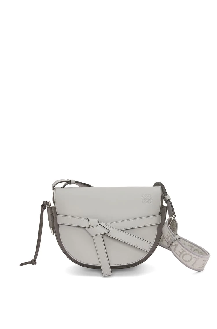 LOEWE-Small-Gate-Dual-bag-in-soft-calfskin-and-jacquard Small Gate Dual bag in soft calfskin and jacquard - Image 1