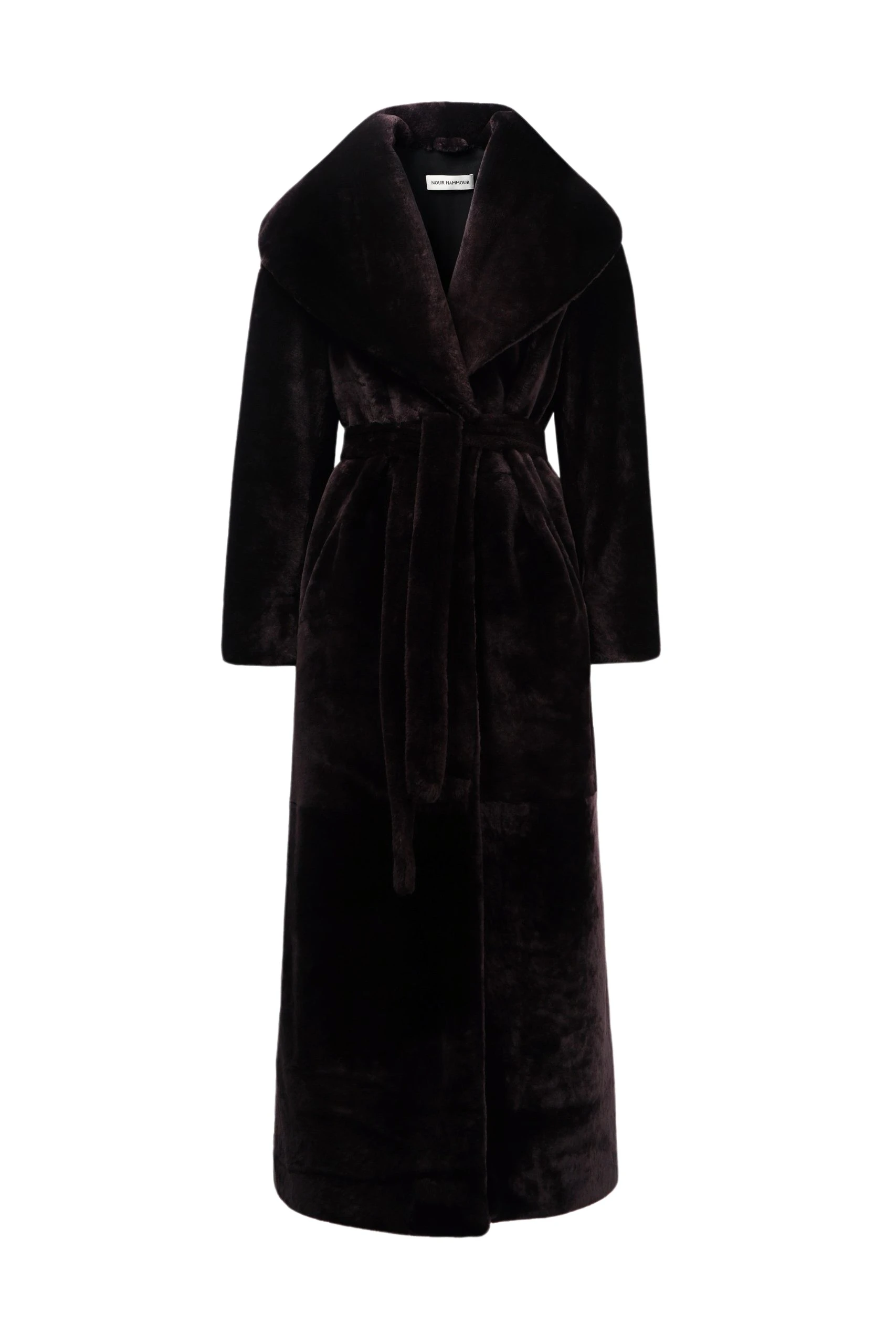 Nour Hammour Plush Longline Shearling Coat scaled20684 nobg Nour Hammour Plush Longline Shearling Coat scaled20684 nobg