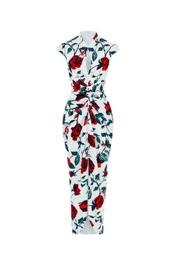 Rasario-Draped-Printed-Satin-Long-Midi-Dress Rasario Draped Printed Satin Long Midi Dress