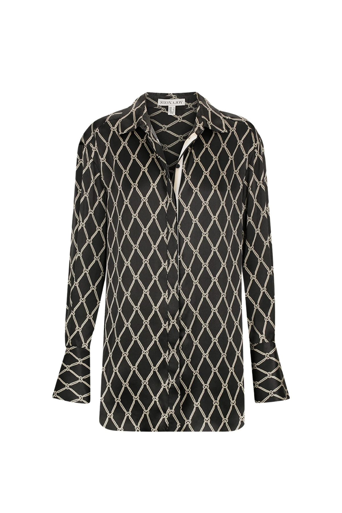 Shona Joy Corde Silk Contrast Relaxed Shirt94586 nobg Shona Joy Corde Silk Contrast Relaxed Shirt94586 nobg