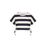 Shona Joy Gia Cropped Tee NavyCream84612 nobg Shona Joy Gia Cropped Tee NavyCream84612 nobg