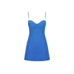 Shona Joy Irena Strapless Corded Bustier Mini Dress Cobalt16374 nobg
