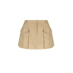 Shona Joy Sabato Low Rise Utility Micro Mini Skirt Tan22951 nobg Shona Joy Sabato Low Rise Utility Micro Mini Skirt Tan22951 nobg