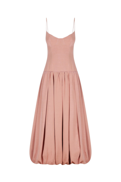Shona Joy Vento Bustier Bubble Midi Dress Rose Dawn34097 nobg