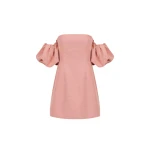 Shona Joy Vento Puff Sleeve Contour Mini Dress Rose Dawn93783 nobg