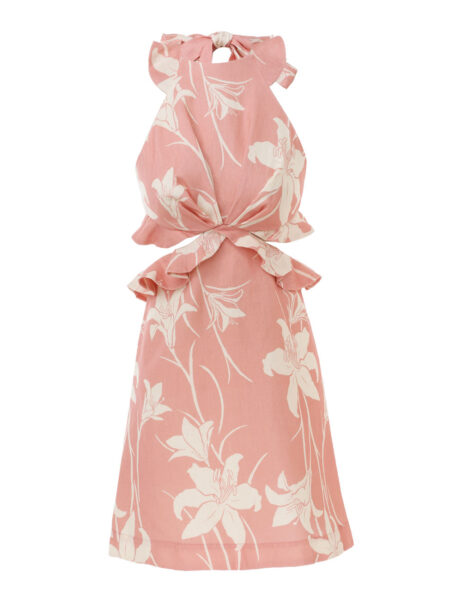 Zimmermann Acadian Tie Back Mini Dress