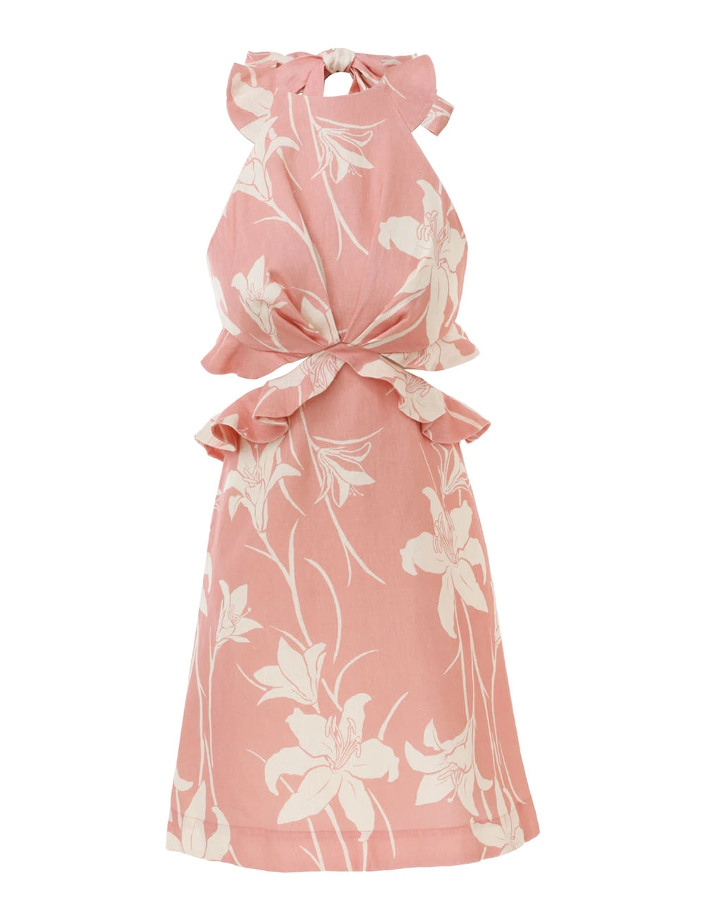 Zimmermann Acadian Tie Back Mini Dress Zimmermann Acadian Tie Back Mini Dress