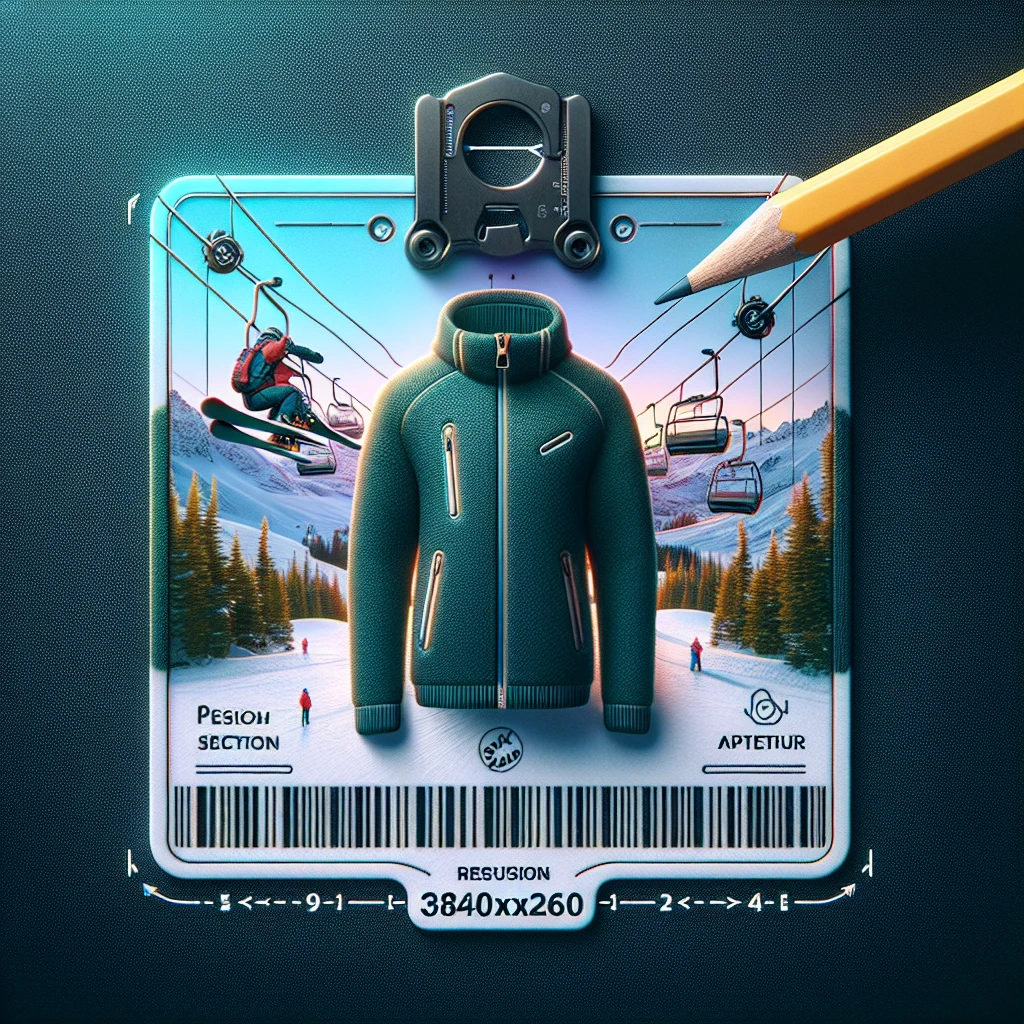 what can you use to secure a ski pass to your jacket?