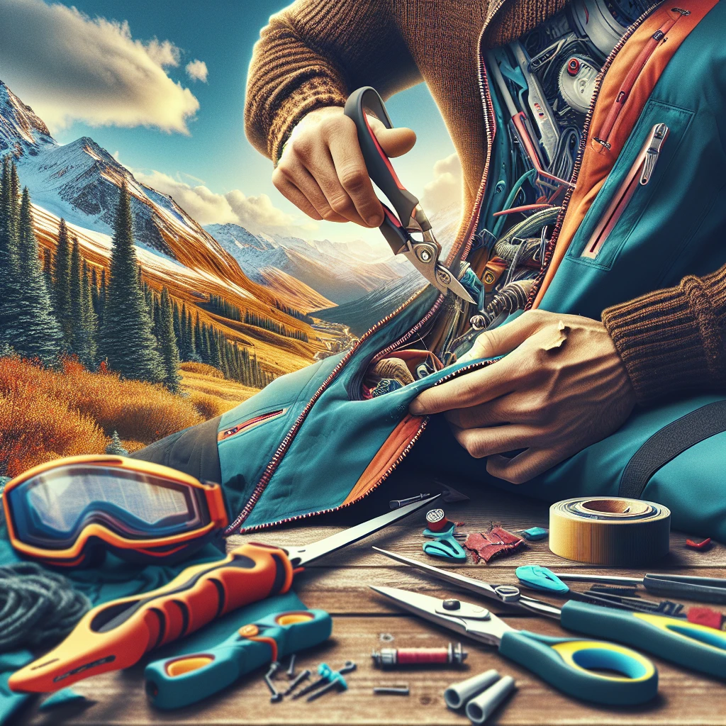 how to repair ripped ski jacket
