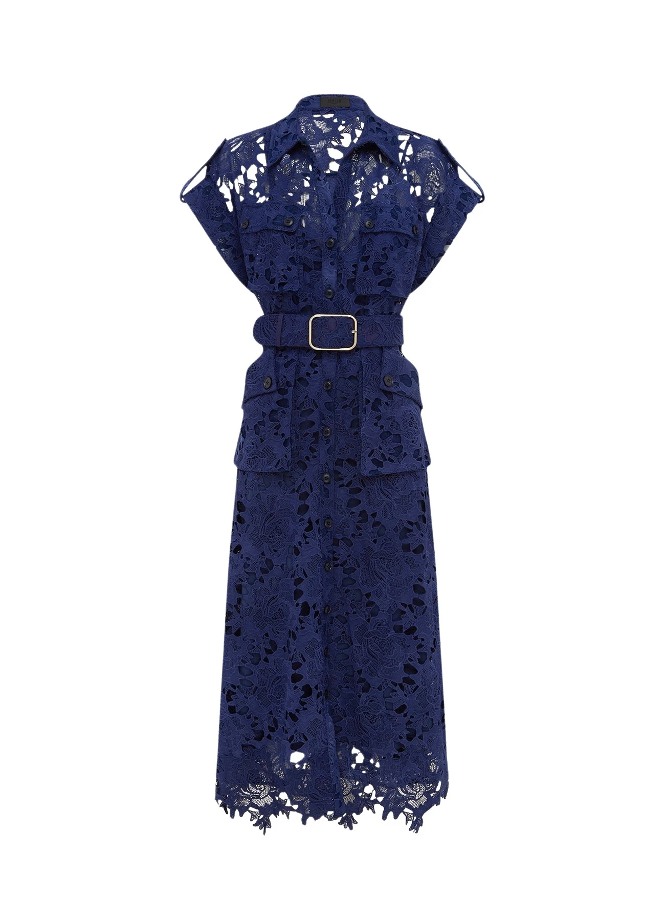 Leo Lin Audrey Lace Pocket Shirt Midi Dress Oxford Blue40611 nobg Leo Lin Audrey Lace Pocket Shirt Midi Dress Oxford Blue40611 nobg
