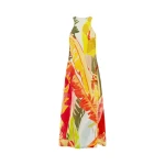 Leo Lin Giselle Racer Neck Midi Dress Rainforest Print39012 nobg Leo Lin Giselle Racer Neck Midi Dress Rainforest Print39012 nobg
