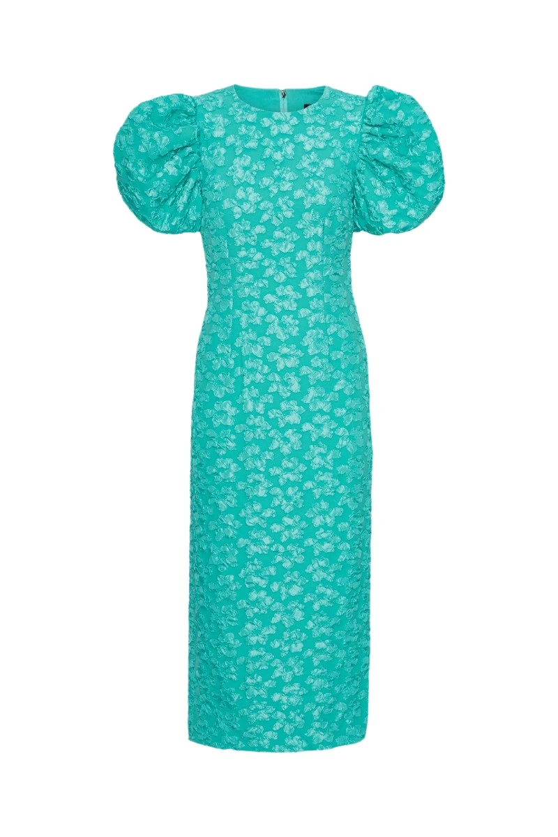 Rotate Birger Christensen 3D Jacquard Midi Dress Turquoise44842 nobg Rotate Birger Christensen 3D Jacquard Midi Dress Turquoise44842 nobg