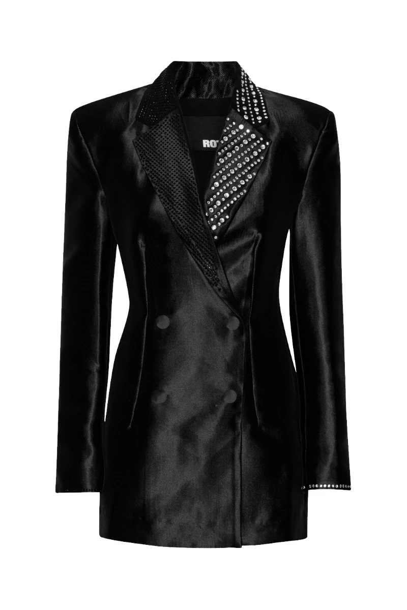 Rotate Birger Christensen Embellished Blazer Dress Black37437 nobg Rotate Birger Christensen Embellished Blazer Dress Black37437 nobg