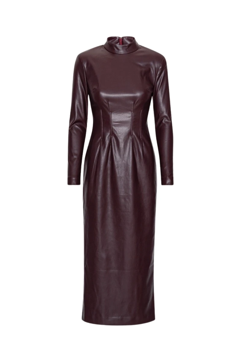 Rotate Birger Christensen Long Sleeve Maxi Dress Bordeaux16522 nobg Rotate Birger Christensen Long Sleeve Maxi Dress Bordeaux16522 nobg