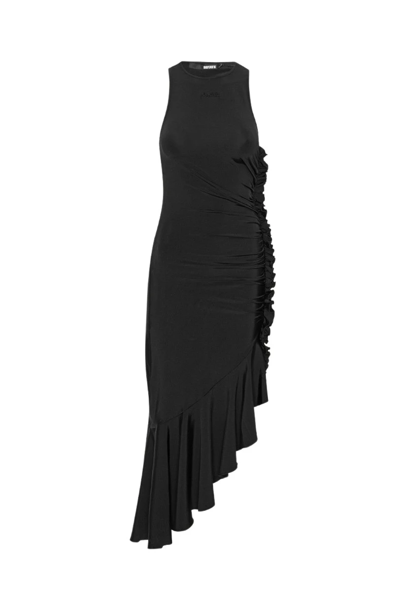 Rotate Birger Christensen Slinky Asymmetric Dress Black41243 nobg Rotate Birger Christensen Slinky Asymmetric Dress Black41243 nobg