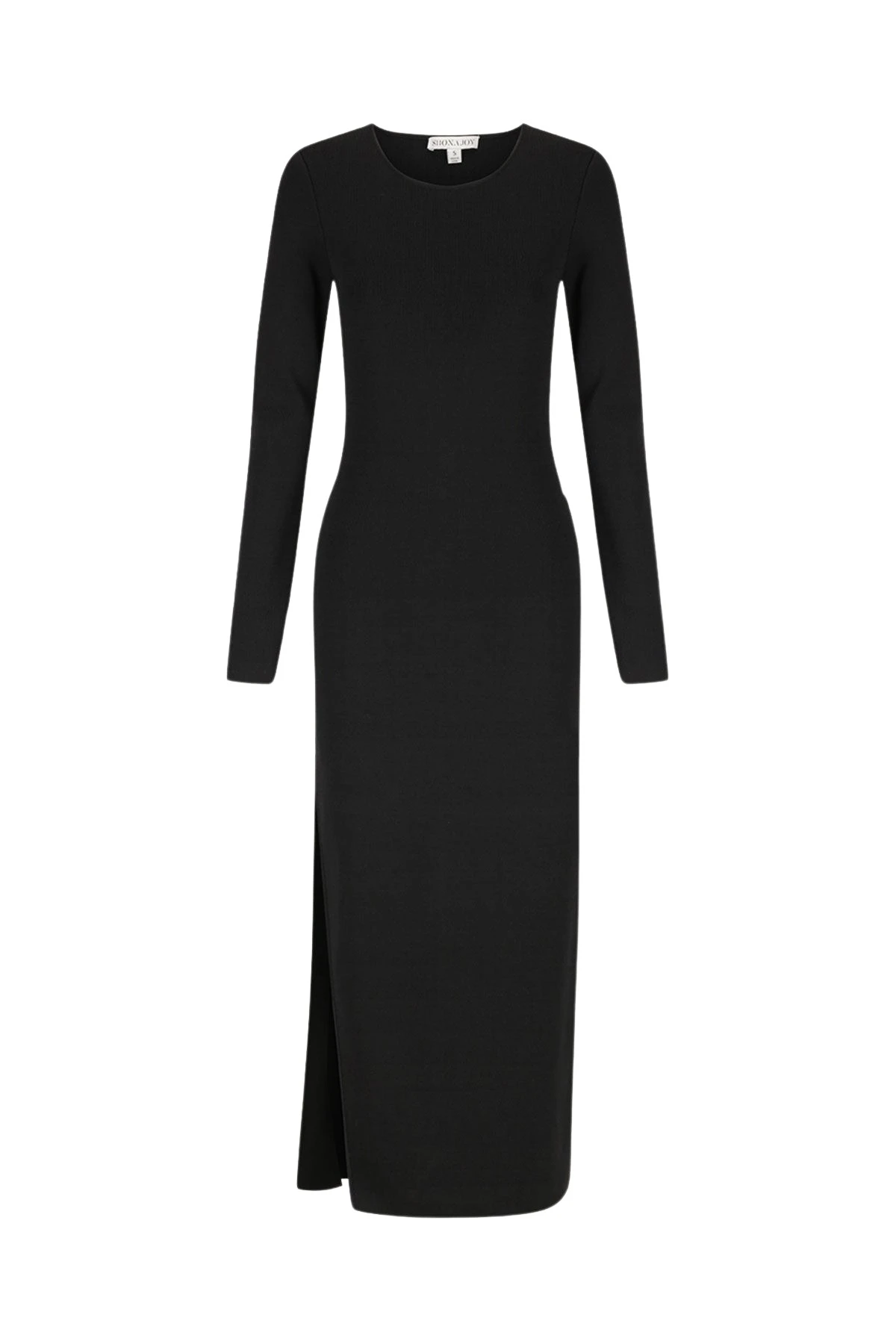 Shona Joy Basic Long Sleeve Open Back Midi Dress Black35731 nobg Shona Joy Basic Long Sleeve Open Back Midi Dress Black35731 nobg