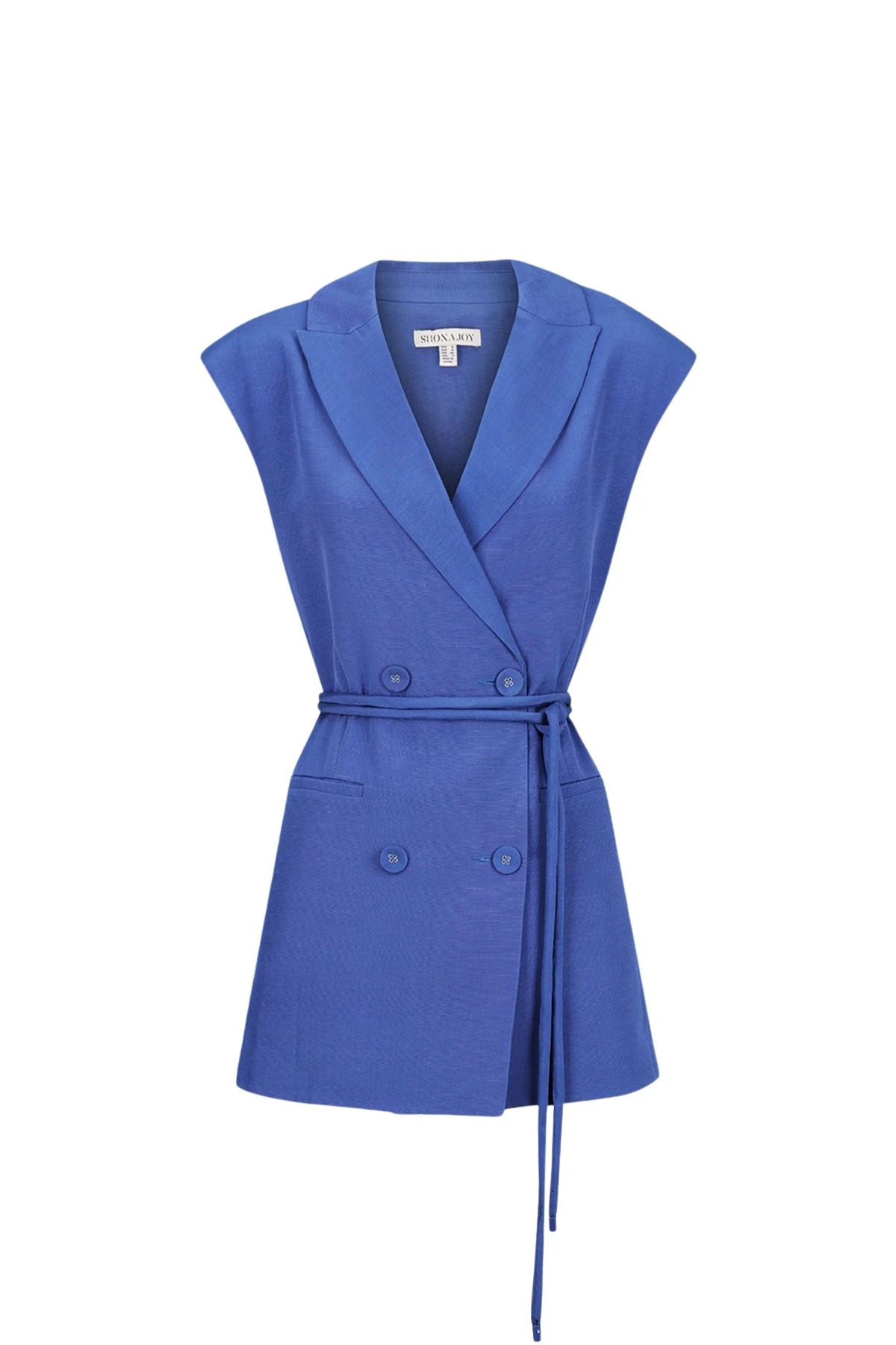 Shona Joy Vento Sleeveless Blazer Dress Cobalt39041 nobg Shona Joy Vento Sleeveless Blazer Dress Cobalt39041 nobg