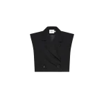 Aje-Flight-Oversized-Crop-Vest Aje Black Jackets