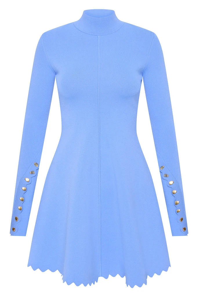 Aje-Harmony-Knit-Mini-Dress Aje Blue Dresses