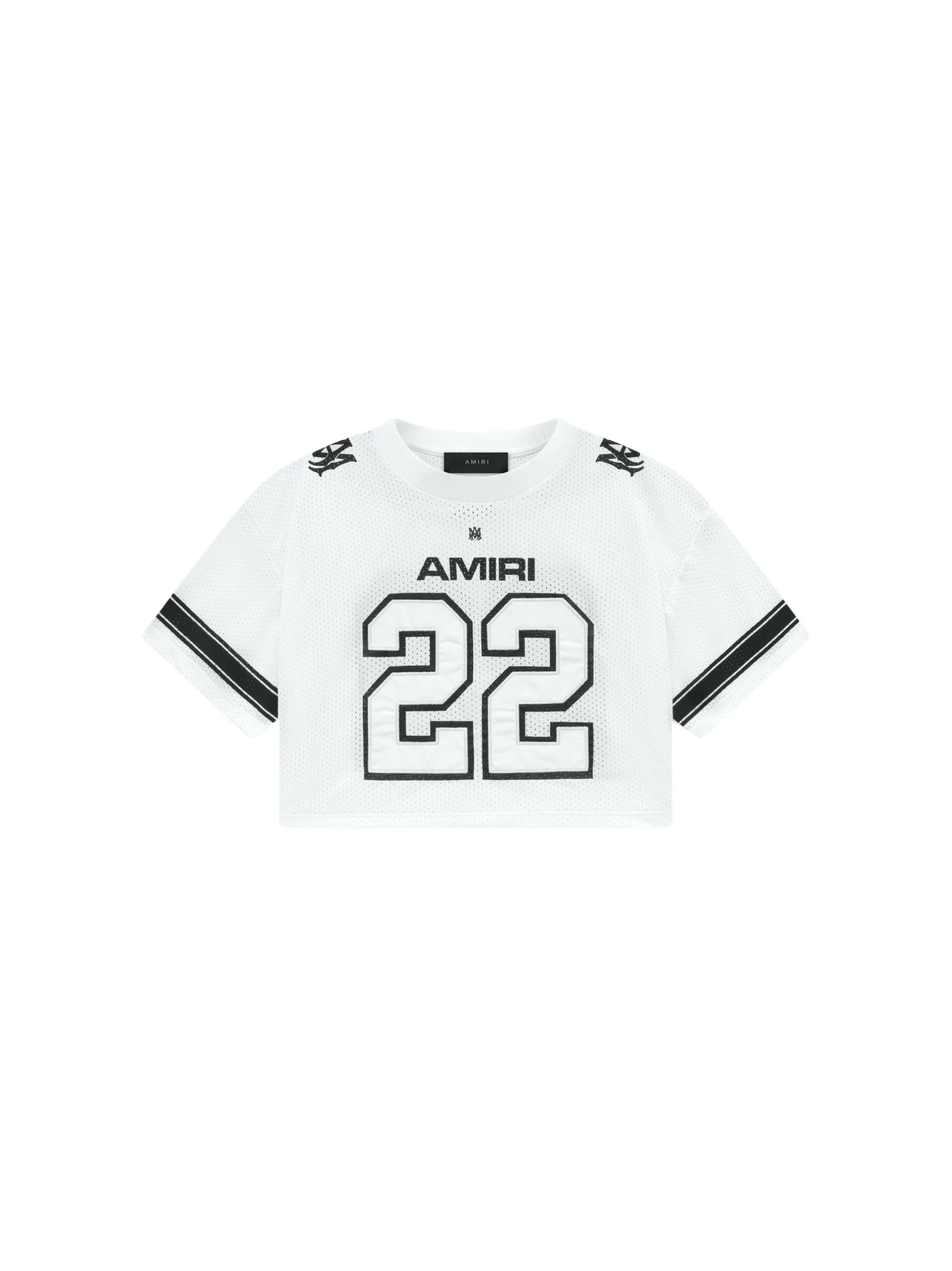 Amiri Mesh Crop Football White Jersey 2 scaled82308 nobg Amiri Mesh Crop Football White Jersey 2 scaled82308 nobg