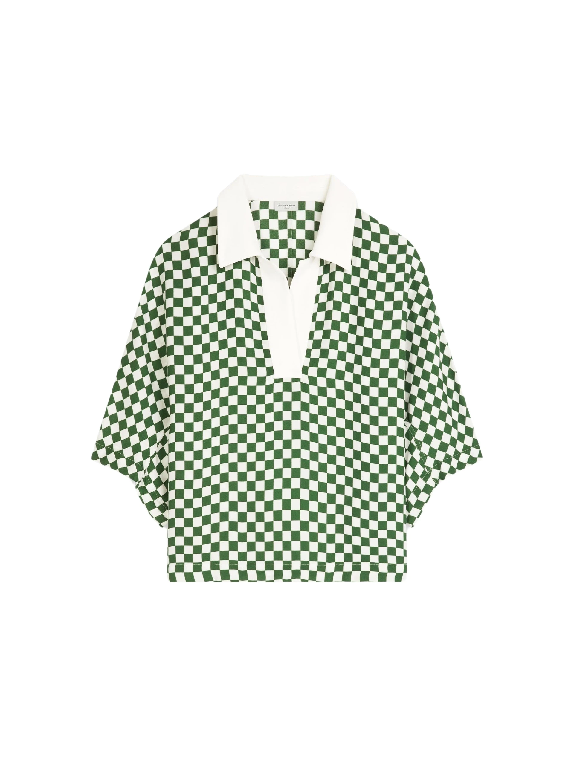 Dries Van Noten Checked polo top scaled97186 nobg Dries Van Noten Checked polo top scaled97186 nobg