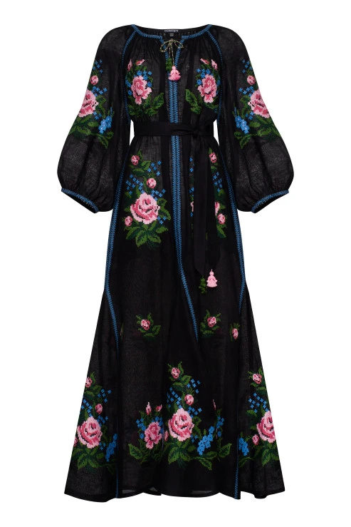 Foberini Evelyn Black Maxi Dress Foberini Evelyn Black Maxi Dress