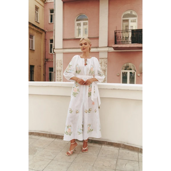 linen maxi dress
