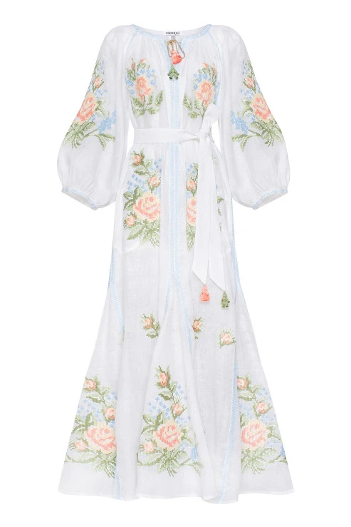 Foberini Evelyn White Maxi Dress Foberini Evelyn White Maxi Dress