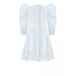 Foberini Family Tree Blue Mini Dress Foberini Family Tree Blue Mini Dress