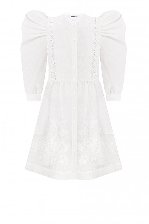 Foberini Family Tree White Mini Dress Foberini Family Tree White Mini Dress