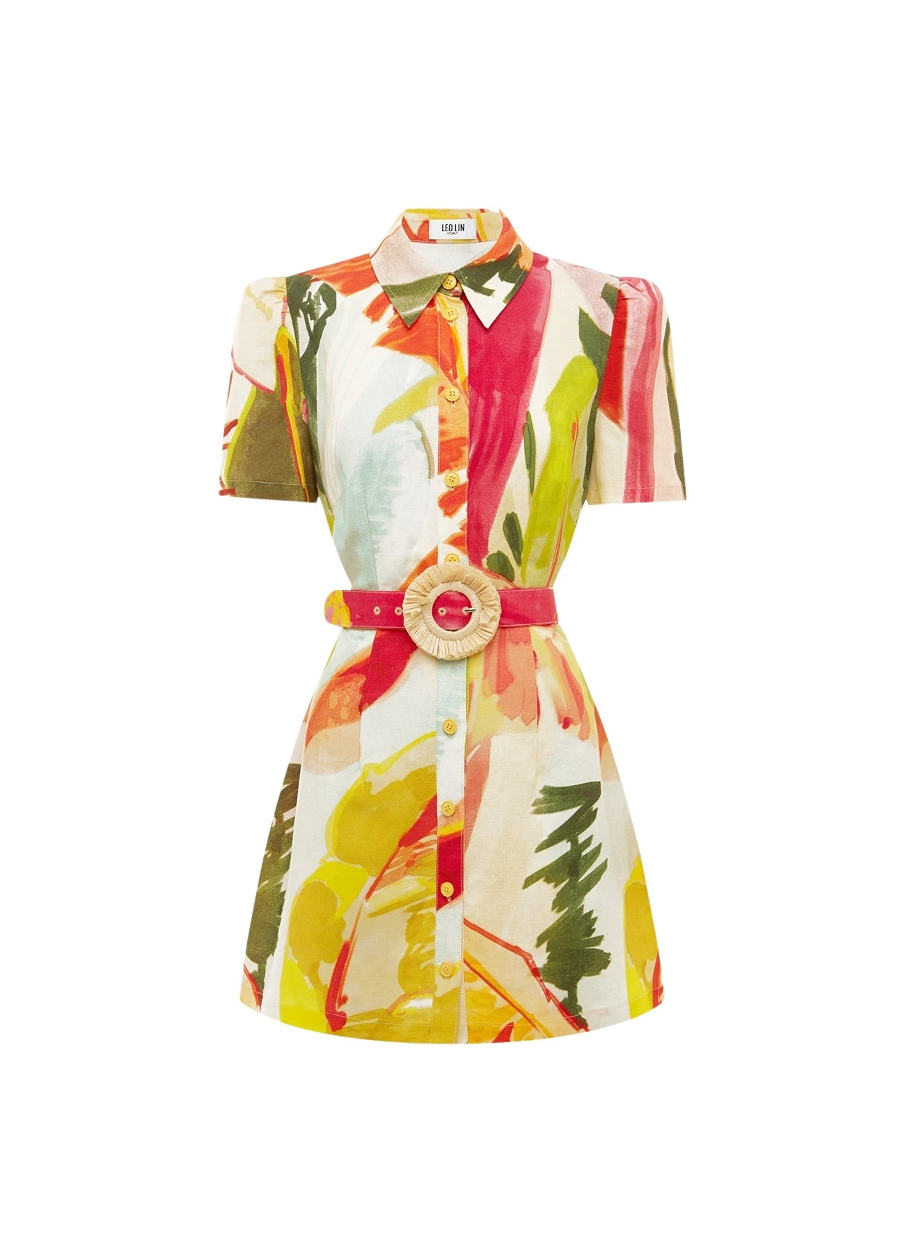 Leo-Lin-Bronte-Mini-Dress-Rainforest-Print-674666_nobg Bronte Mini Dress - Rainforest Print - Image 1